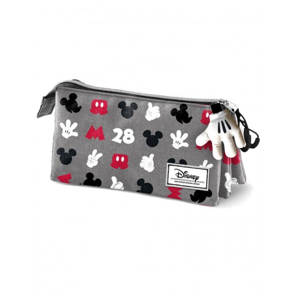 Portatodo Grey Mickey Disney triple