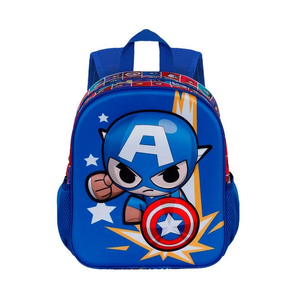Mochila 3D Punch Capitan America Vengadores Avengers Marvel