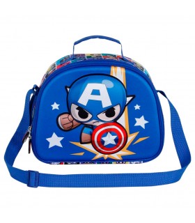 Bolsa portameriendas 3D Punch Capitan America Vengadores Avengers Marvel