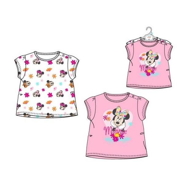 Lote 2 camisetas para bebé Minnie