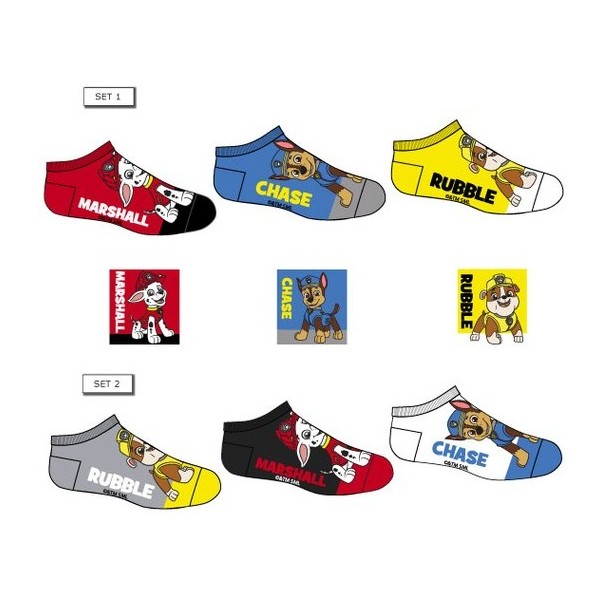 Pack 3 calcetines infantiles Paw Patrol