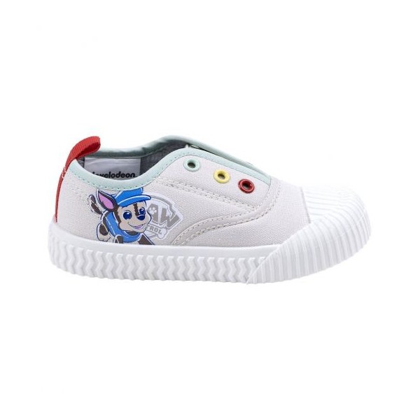 Zapatilla Loneta Suela Pvc Elásticos Paw Patrol