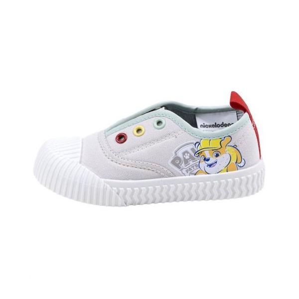Zapatilla Loneta Suela Pvc Elásticos Paw Patrol