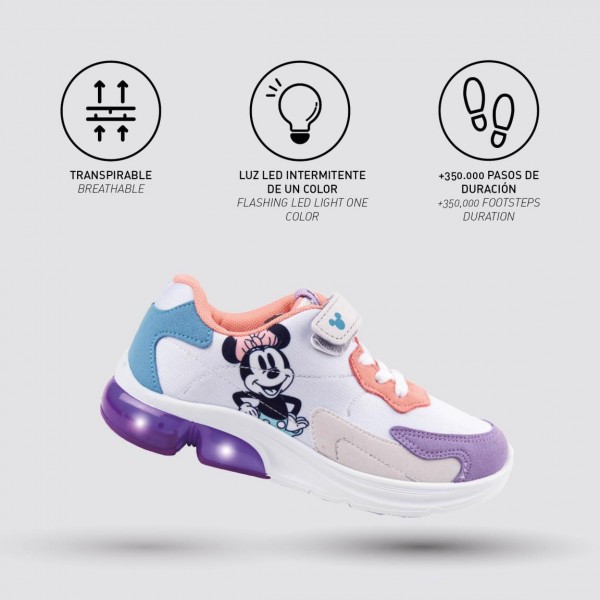 DEPORTIVA SUELA PVC CON LUCES MINNIE