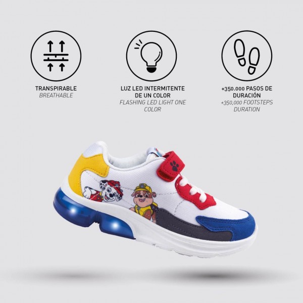 DEPORTIVA SUELA PVC CON LUCES PAW PATROL