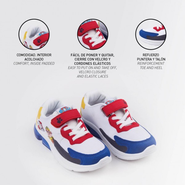 DEPORTIVA SUELA PVC CON LUCES PAW PATROL