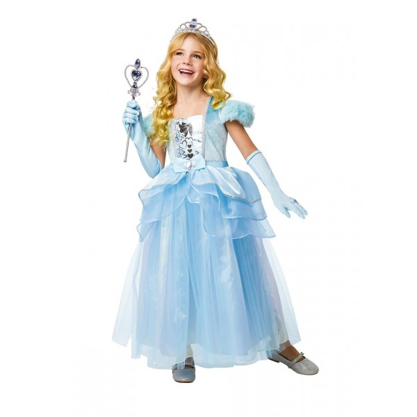 Disfraz de Princesa Azul con Tiara