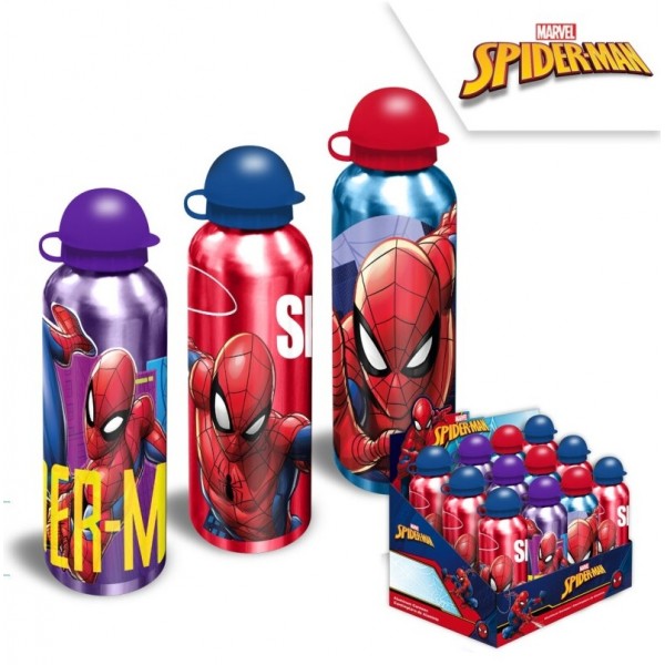 CANTIMPLORA ALUMINIO 500ML SPIDERMAN
