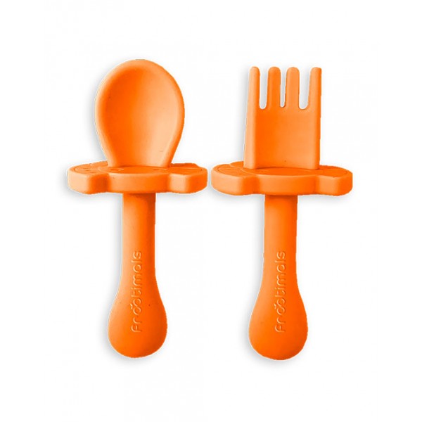 SET CUCHARA Y TENEDOR ORANGIEFLY FROOTIMALS