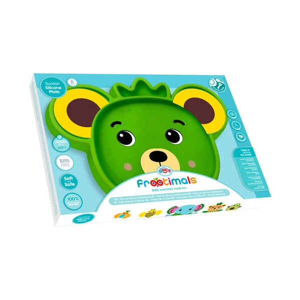 Plato silicona antideslizante Bubba Tropibear Frootimals