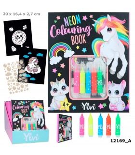 Ylvi set libro de colorear neón