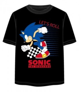 Camiseta de manga corta para adulto, Sonic