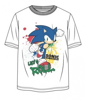 Camiseta de manga corta para adulto, Sonic
