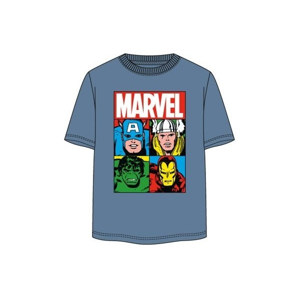 Camiseta de manga corta para adulto, Marvel