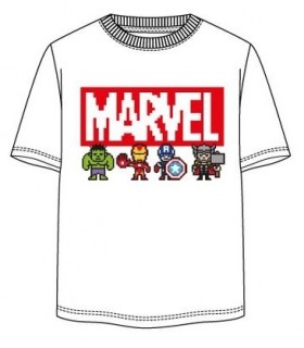 Camiseta de manga corta para adulto, Marvel