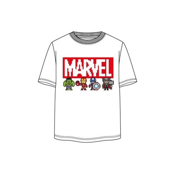 Camiseta de manga corta para adulto, Marvel