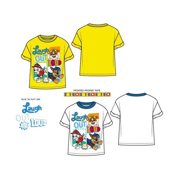 Camiseta infantil manga corta Paw Patrol.