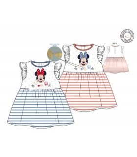 Vestido para bebé manga corta Minnie