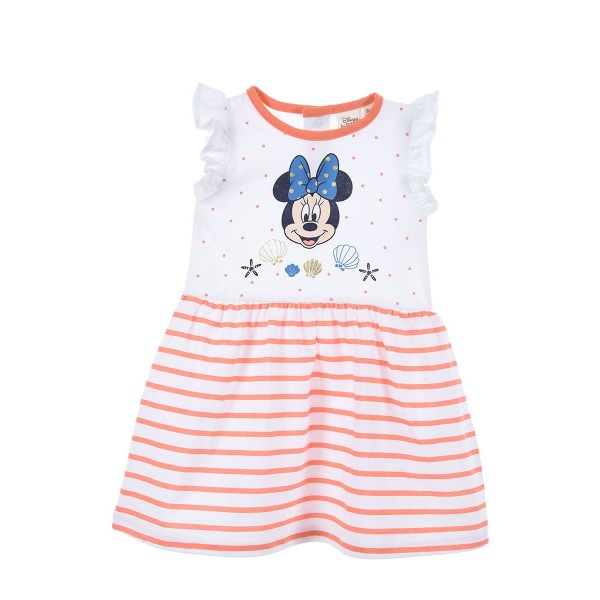 Vestido para bebé manga corta Minnie