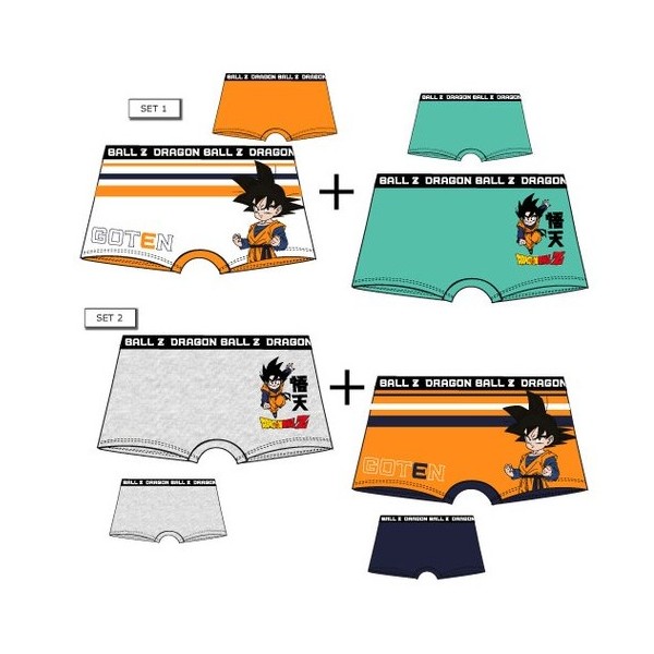 Lote 2 Boxers Dragon Ball Z