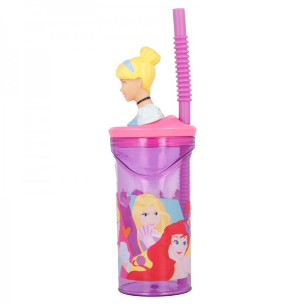 VASO FIGURITA 3D 360 ML DISNEY PRINCESS BRIGHT & BOLD