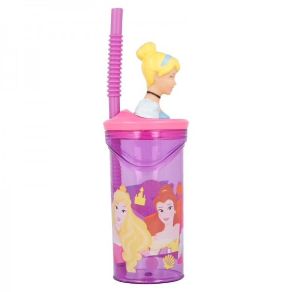 VASO FIGURITA 3D 360 ML DISNEY PRINCESS BRIGHT & BOLD