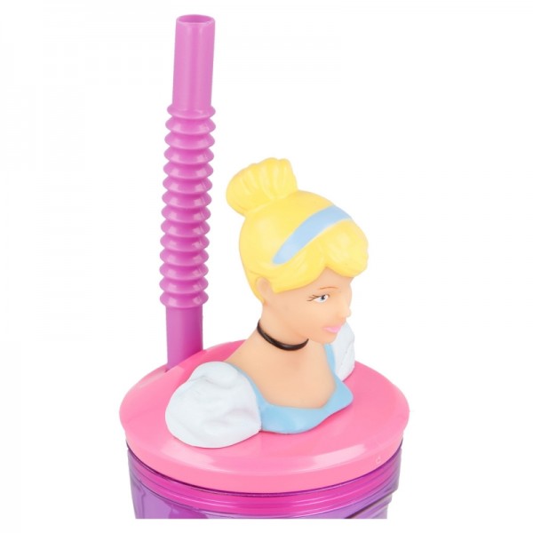 VASO FIGURITA 3D 360 ML DISNEY PRINCESS BRIGHT & BOLD