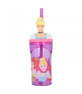 VASO FIGURITA 3D 360 ML DISNEY PRINCESS BRIGHT & BOLD