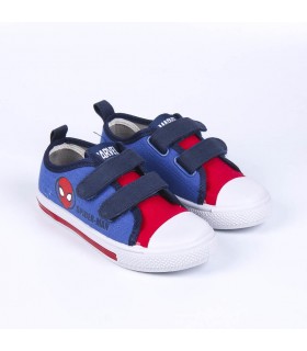 ZAPATILLA LONETA SUELA PVC CON LUCES ALGODÓN SPIDERMAN