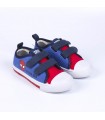 ZAPATILLA LONETA SUELA PVC CON LUCES ALGODÓN SPIDERMAN