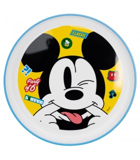 PLATO ANTIDESLIZANTE PREMIUM BICOLOR MICKEY MOUSE FUN-TASTIC