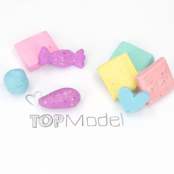 TOPModel goma de borrar maleable pastel