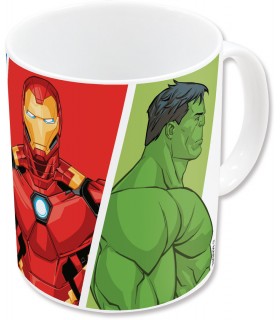 AVENGERS TAZA CERAMICA 325 ML GROUP COLLAGE SUBLIMACION CON CAJA