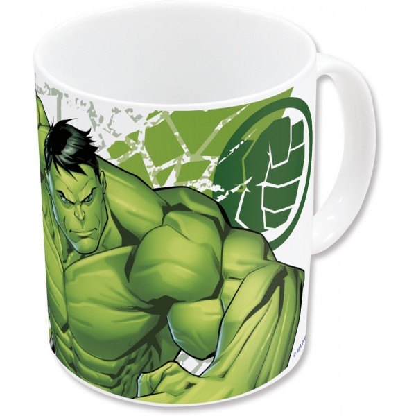 AVENGERS TAZA CERAMICA 325 ML HULK SUBLIMACION CON CAJA REGALO