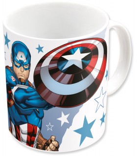 AVENGERS TAZA CERAMICA 325 ML CAPITÁN AMÉRICA SUBLIMACIÓN CON CAJ