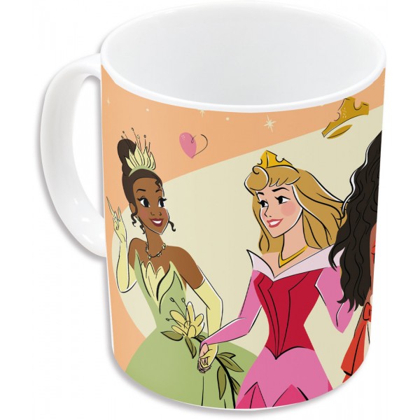 PRINCESAS TAZA CERAMICA 325 ML DISNEY SUBLIMACION CON CAJA REGALO