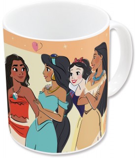 PRINCESAS TAZA CERAMICA 325 ML DISNEY SUBLIMACION CON CAJA REGALO