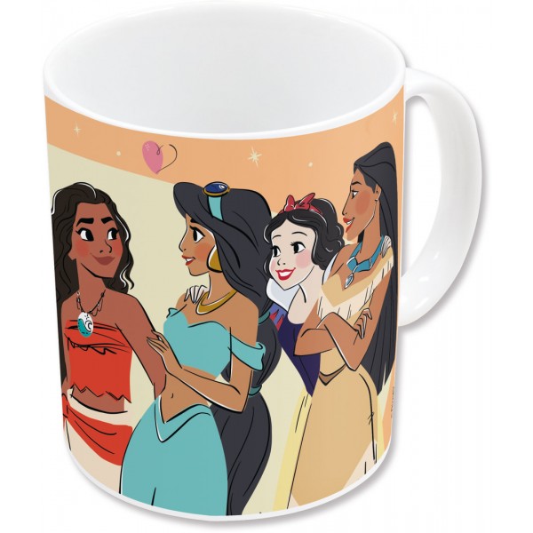 PRINCESAS TAZA CERAMICA 325 ML DISNEY SUBLIMACION CON CAJA REGALO
