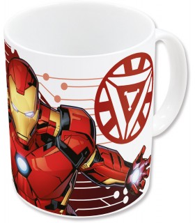 AVENGERS TAZA CERAMICA 325 ML IRON MAN SUBLIMACION CON CAJA REGAL