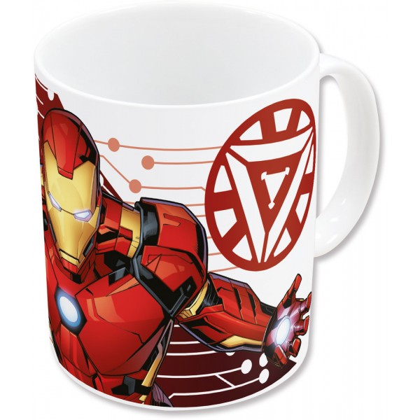 AVENGERS TAZA CERAMICA 325 ML IRON MAN SUBLIMACION CON CAJA REGAL