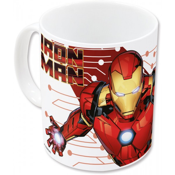 AVENGERS TAZA CERAMICA 325 ML IRON MAN SUBLIMACION CON CAJA REGAL