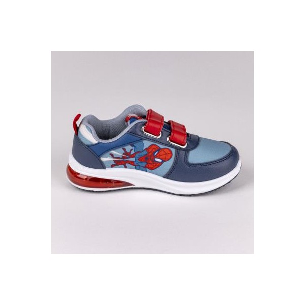 Deportiva Suela Pvc Con Luces Spiderman