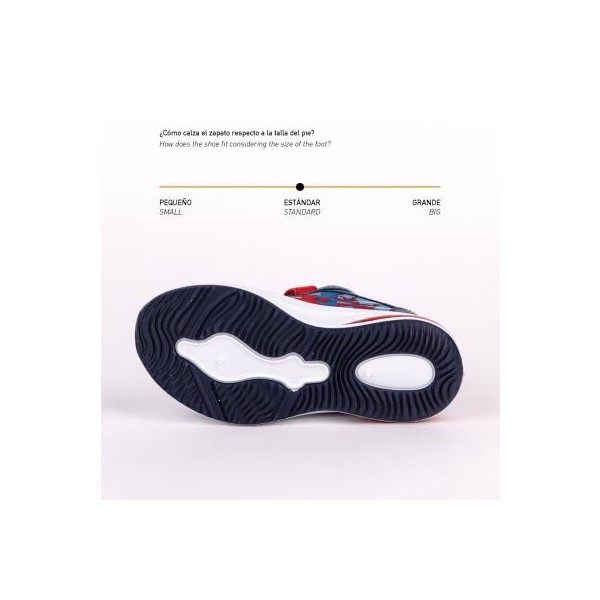Deportiva Suela Pvc Con Luces Spiderman