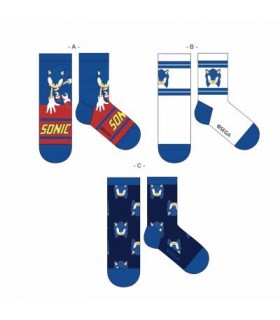 Pack Calcetines 3 Piezas Sonic
