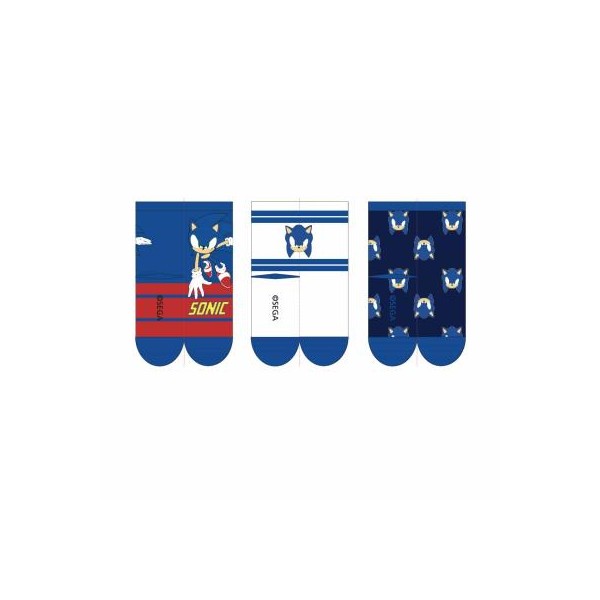 Pack Calcetines 3 Piezas Sonic