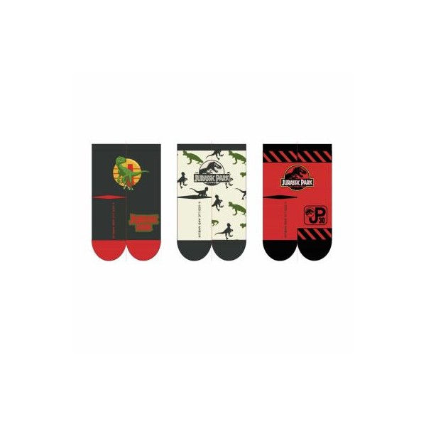 Pack Calcetines 3 Piezas Jurassic Park