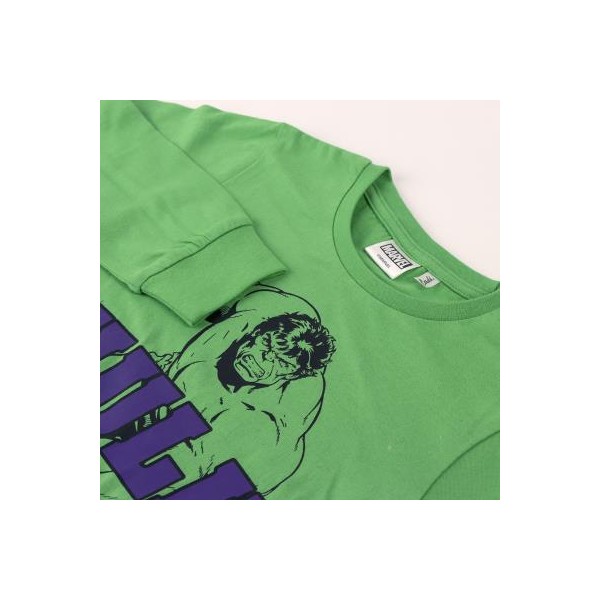 Pijama Largo Single Jersey Avengers Hulk