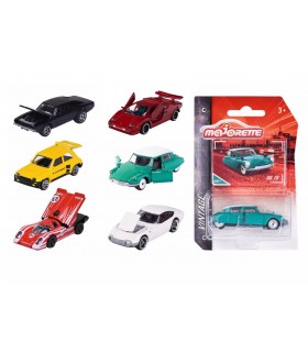 MAJORETTE- COCHE VINTAGE 1:64, 6 SURT