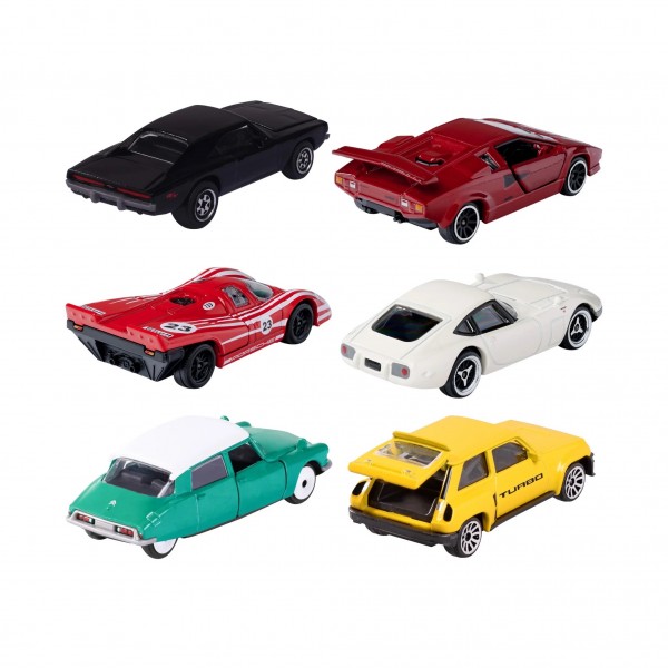 MAJORETTE- COCHE VINTAGE 1:64, 6 SURT