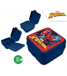 SANDWICHERA CON COMPARTIMENTOS SPIDERMAN